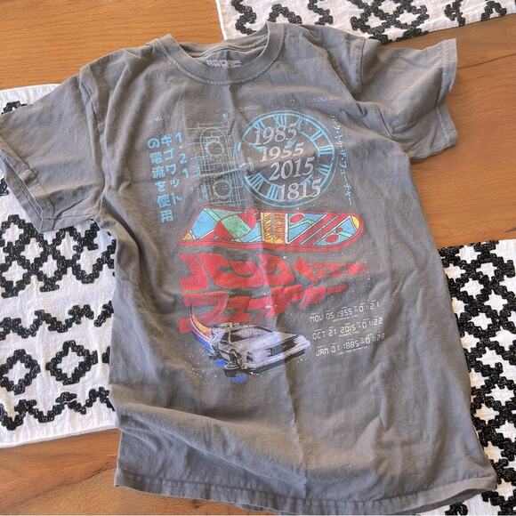 Back to the Future Movie Gray Graphic Tee Shirt unisex size small S - Picture 1 of 5